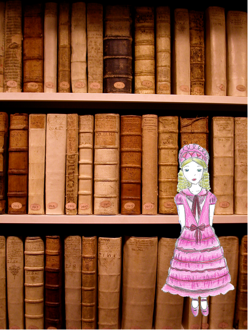 Libary with Adela
