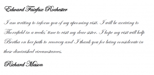 Masons letter